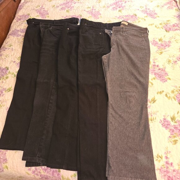 Five Pairs of Black Jeans (one is faded black/charcoal gray) - EUC - Picture 11 of 13